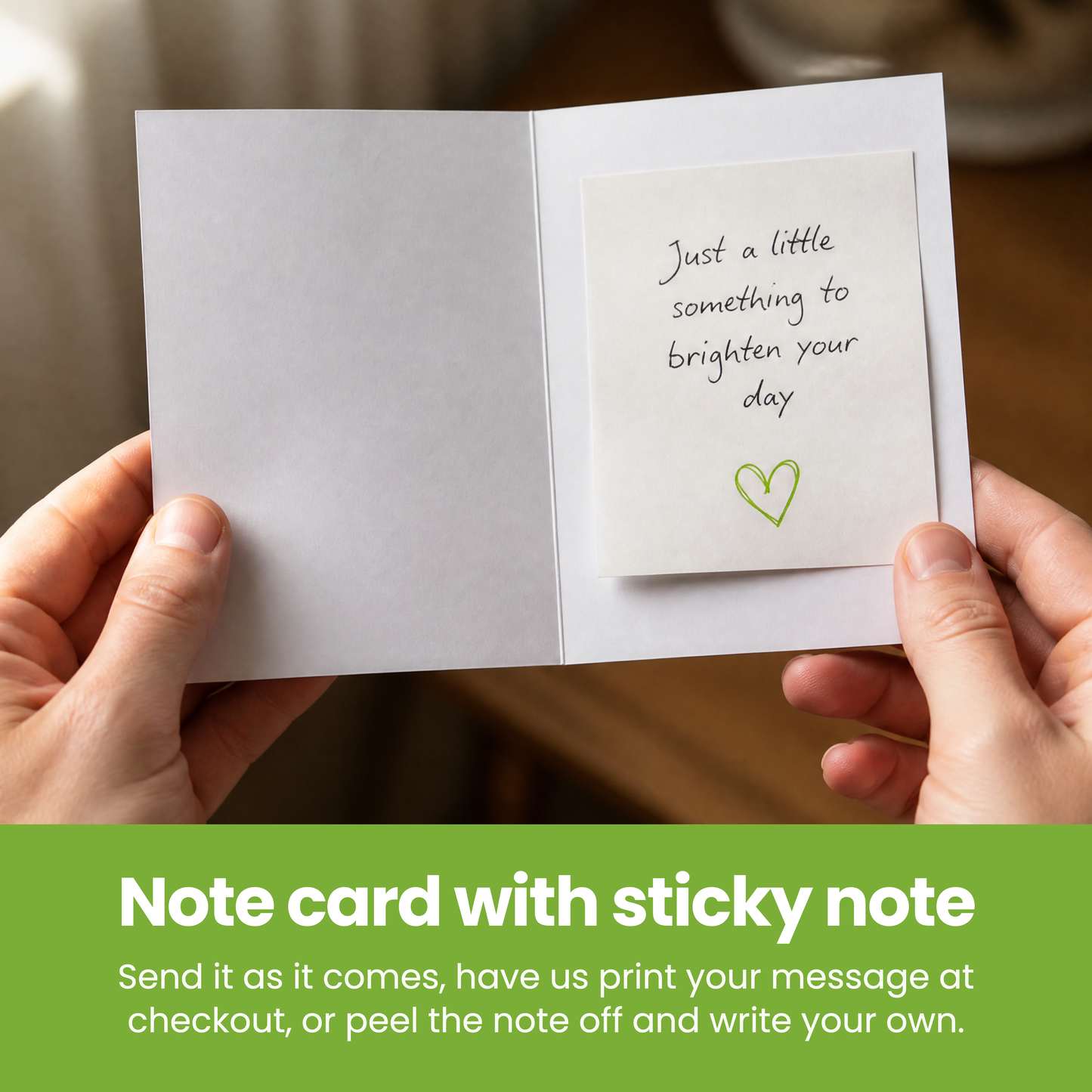 Note card with sticky note [pl:043b67829e03]