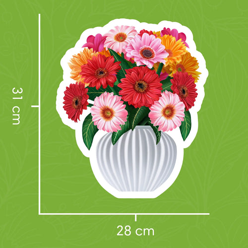Cheerful Gerberas Pop-Up Bouquet