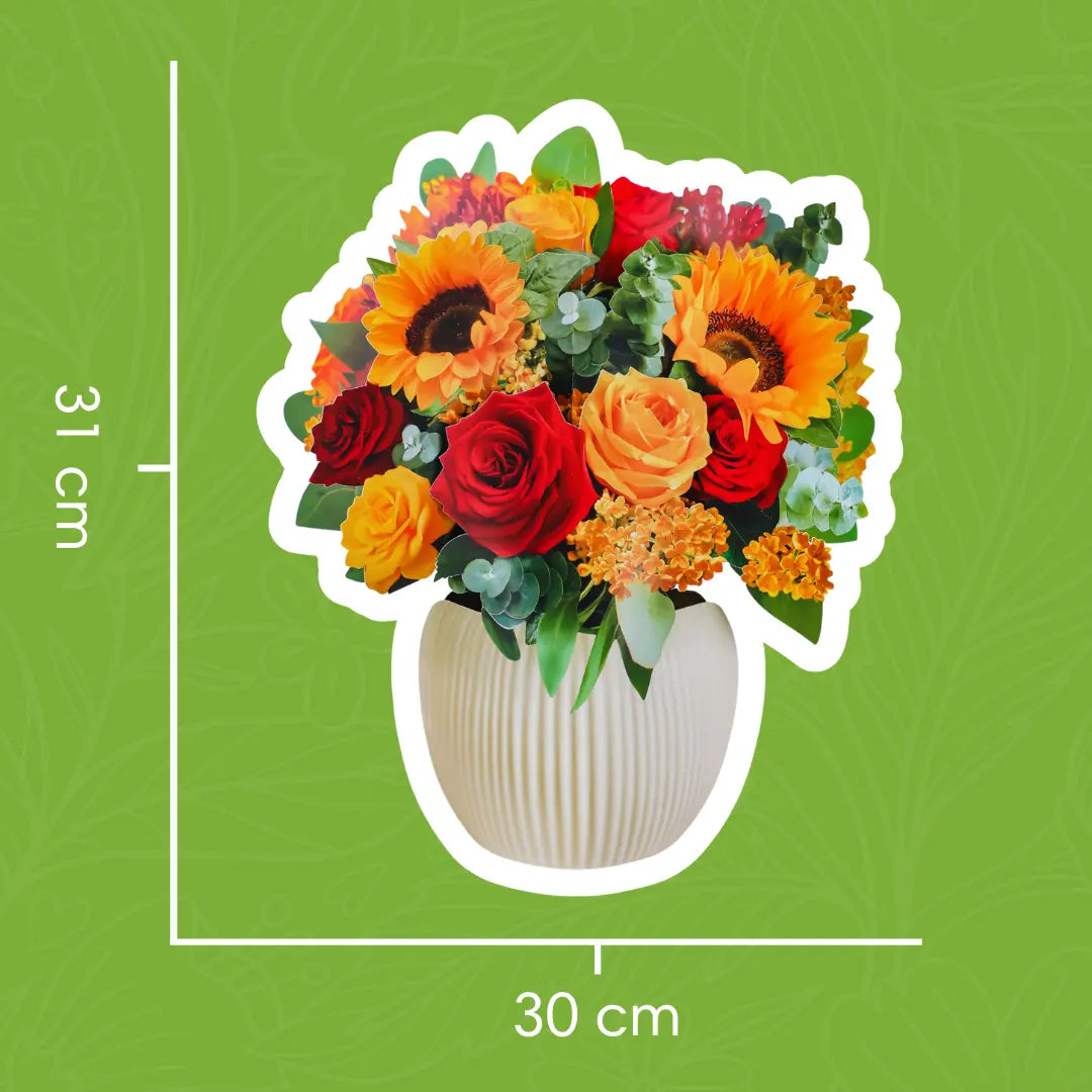 Golden-Harvest-paper-pop-up-bouquet-of-roses-and-sunflowers-—-PetalPal